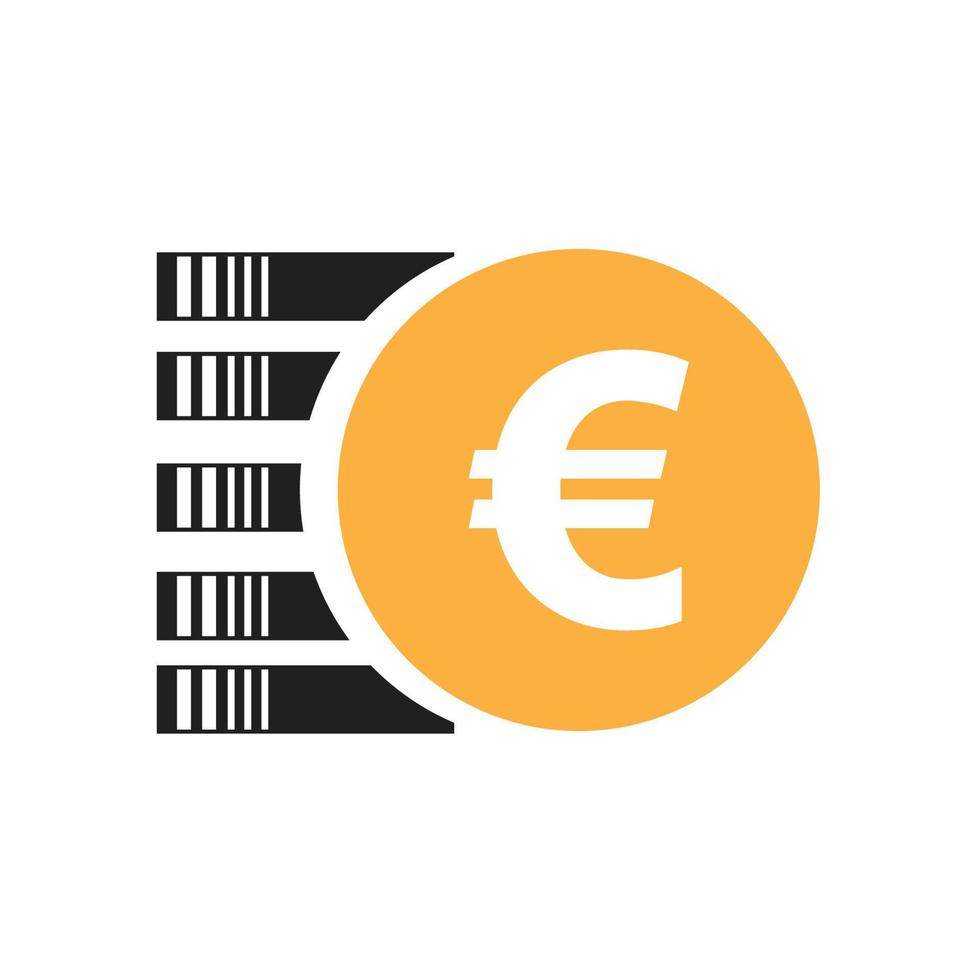 euro geld vector icoon illustratie ontwerp sjabloon - vector