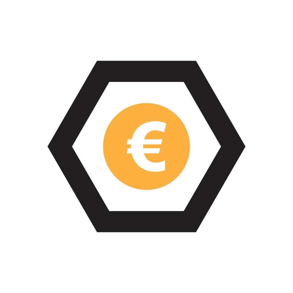 euro geld vector icoon illustratie ontwerp sjabloon - vector