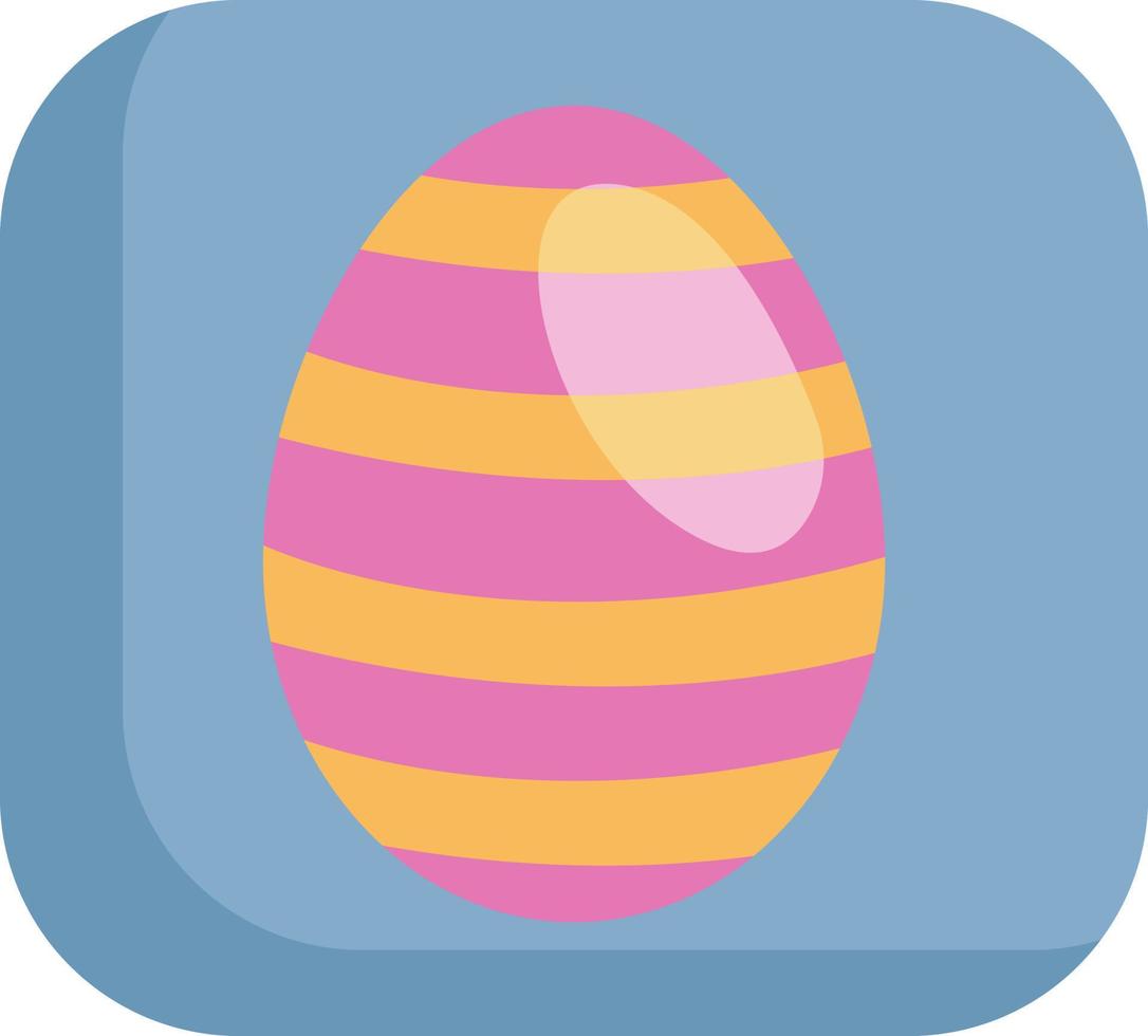 roze en geel Pasen ei, illustratie, vector Aan een wit achtergrond.