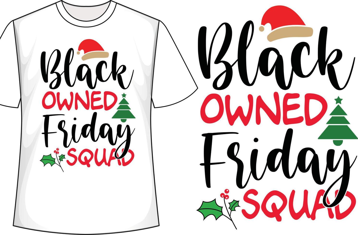 zwart eigendom vrijdag ploeg Kerstmis t overhemd ontwerp vector