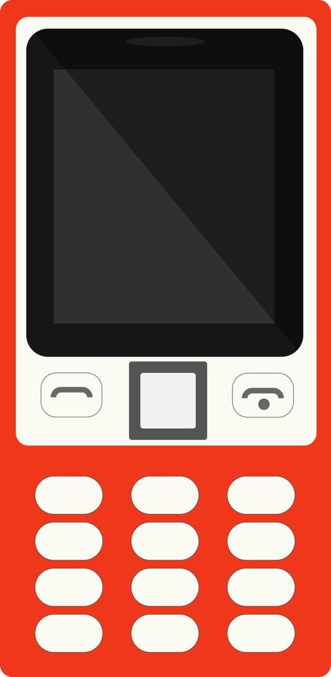 keypad mobiel ,illustratie, vector Aan wit achtergrond.
