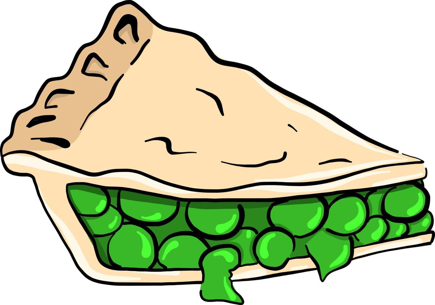 pinda taart, illustratie, vector Aan wit achtergrond