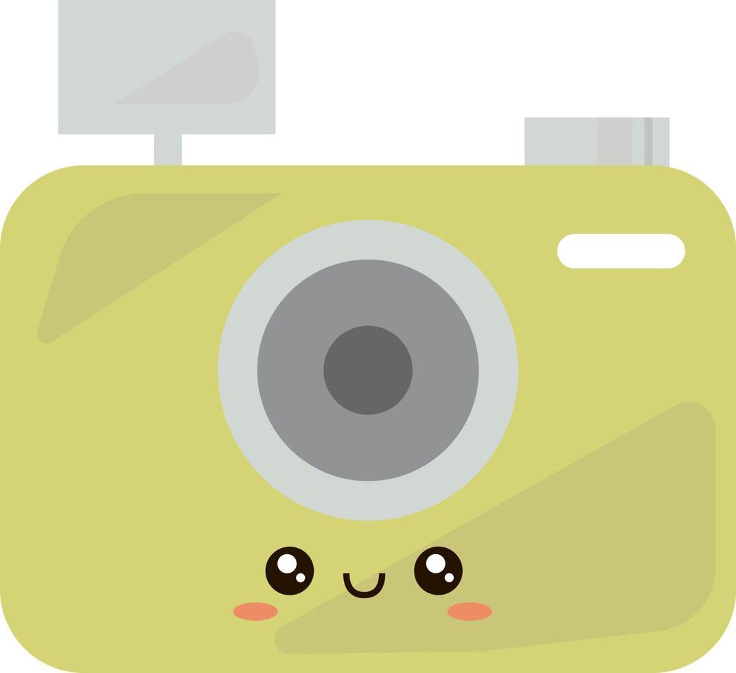 schattig camera, illustratie, vector Aan wit achtergrond.