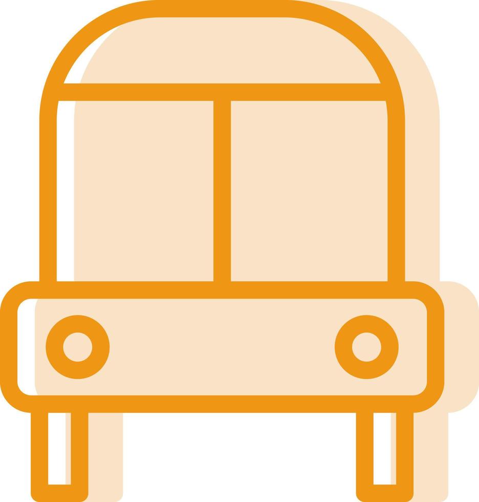 oranje school- bus, illustratie, vector, Aan een wit achtergrond. vector