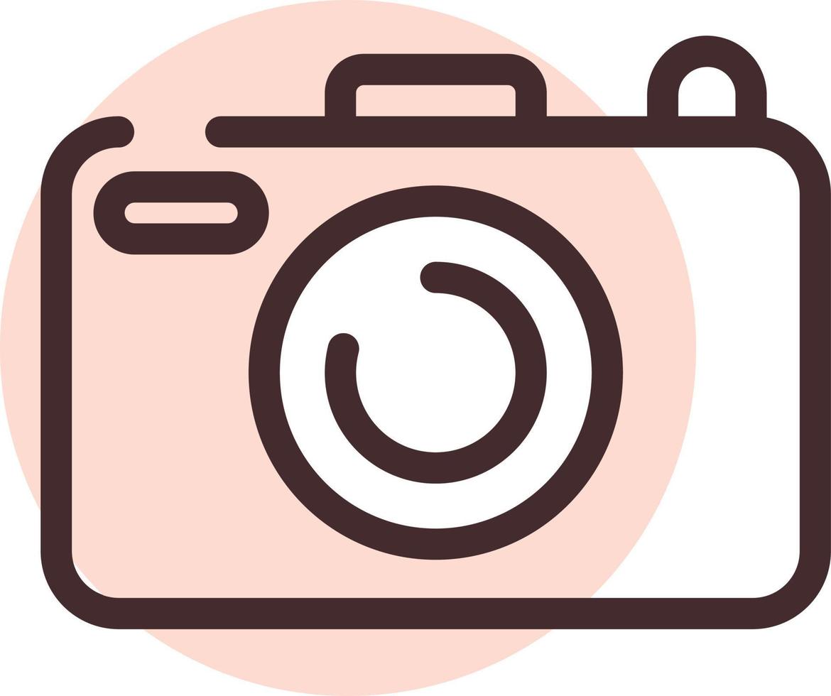 foto camera, illustratie, vector, Aan een wit achtergrond. vector