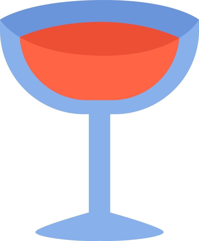 rood cocktail, illustratie, vector Aan een wit achtergrond.