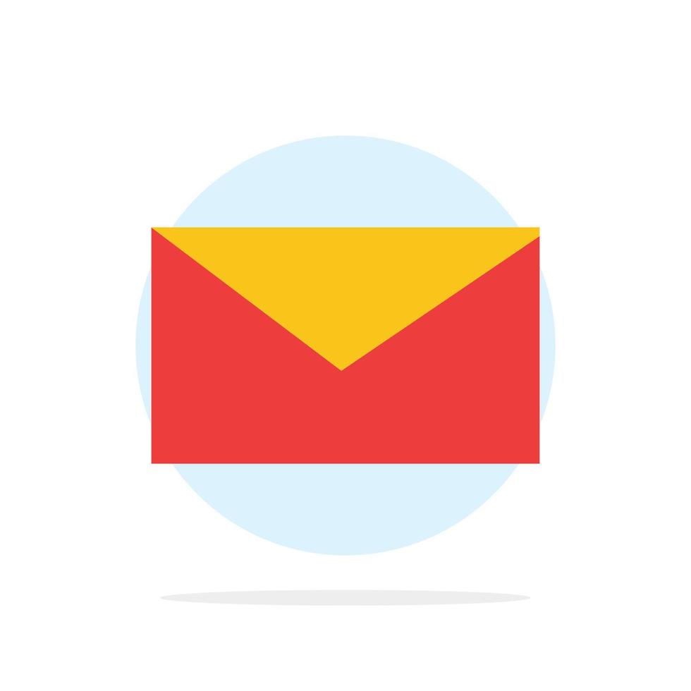 mail e-mail school- abstract cirkel achtergrond vlak kleur icoon vector