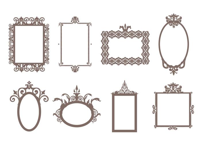 Gratis Decoratieve Frames Vector