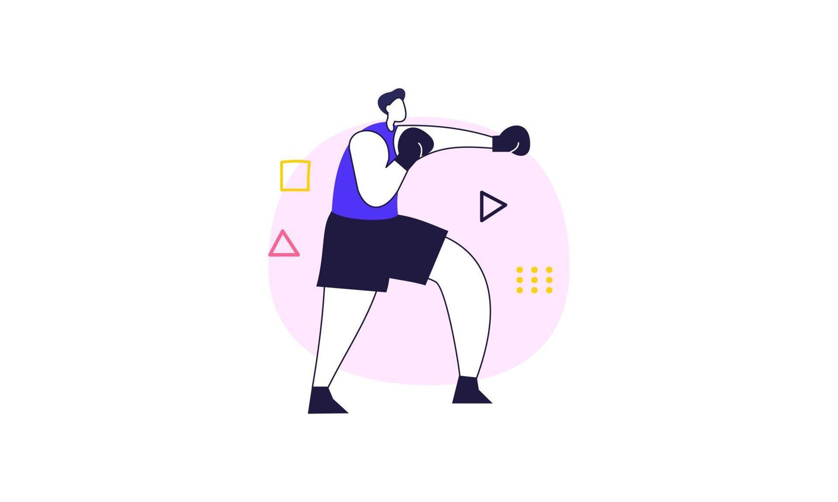 mensen aan het doen sport- activiteiten illustratie vector