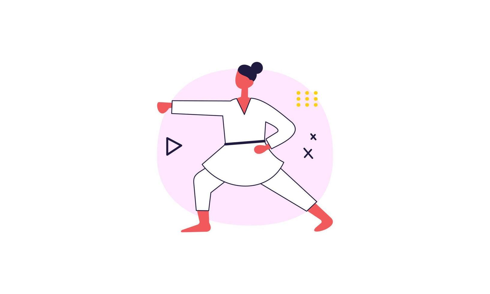 mensen aan het doen sport- activiteiten illustratie vector