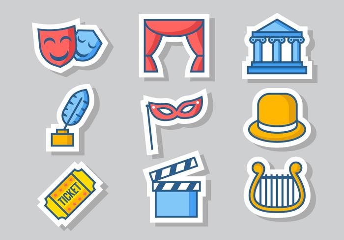 Gratis Theater Pictogrammen Vector