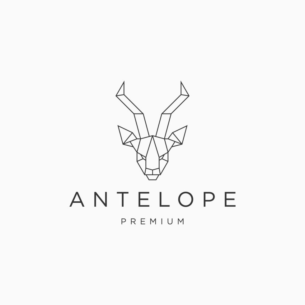 antilope logo vector icoon ontwerp sjabloon