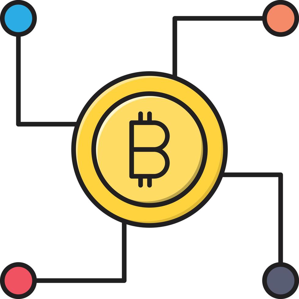 bitcoin sharing vector illustratie Aan een achtergrond.premium kwaliteit symbolen.vector pictogrammen voor concept en grafisch ontwerp.