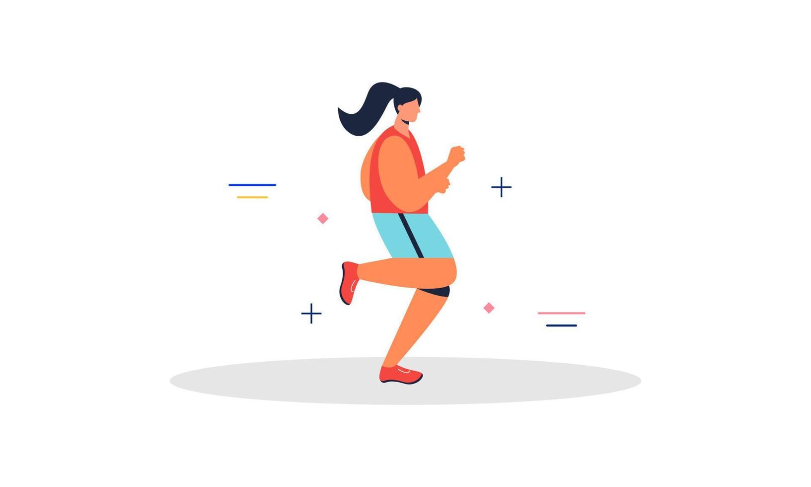 rennen jogging tijd illustratie vector