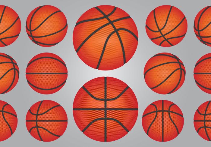 Basketbal Ball Set vector