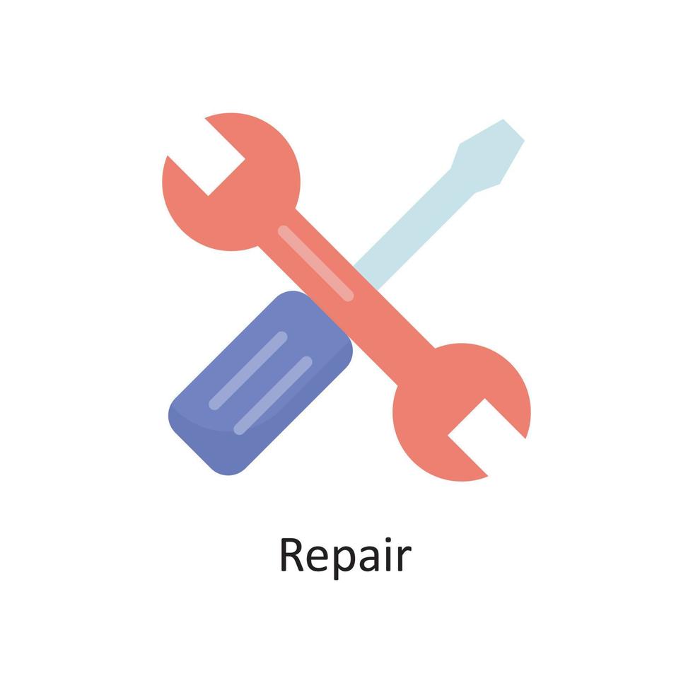 reparatie vector vlak icoon ontwerp illustratie. wolk berekenen symbool Aan wit achtergrond eps 10 het dossier