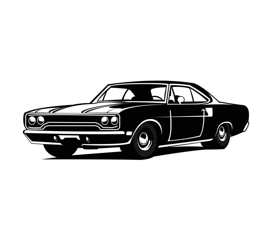 geïsoleerde Amerikaanse muscle car illustratie vector