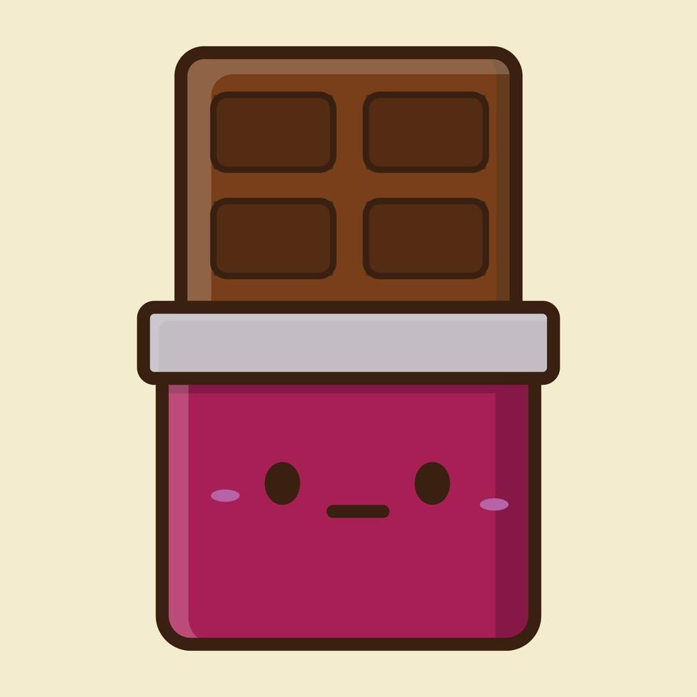 illustratie van chocola bar vector