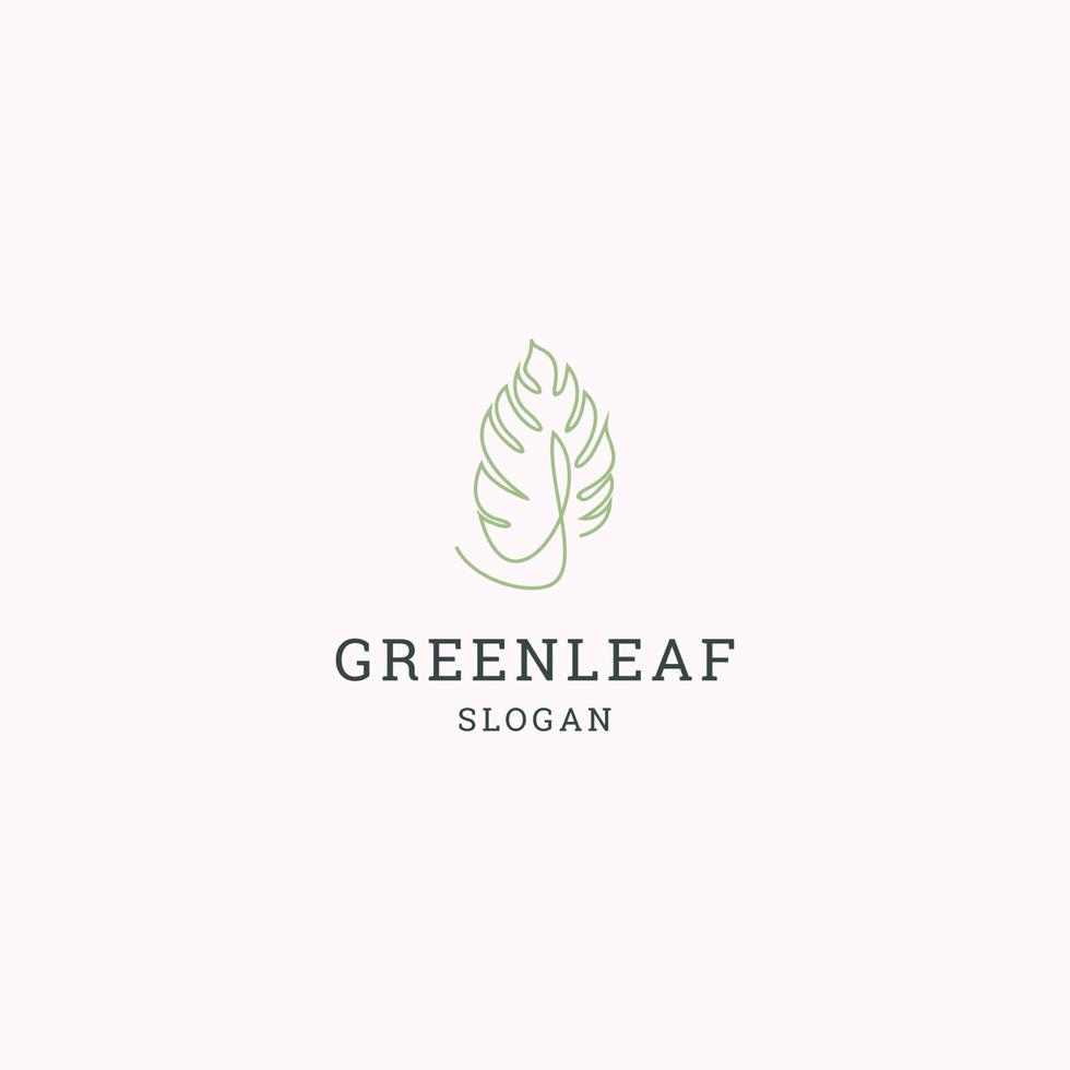 groen blad logo icoon ontwerp sjabloon vector illustratie