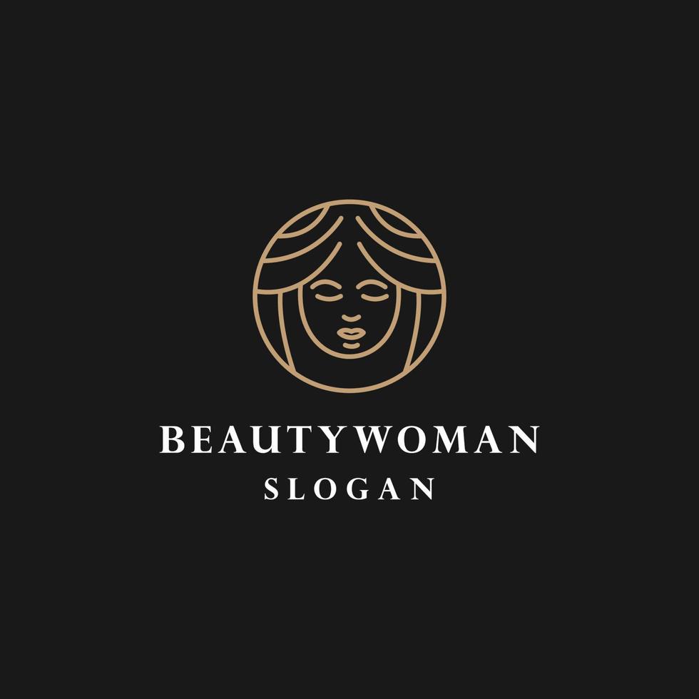 beuaty vrouw logo icoon ontwerp sjabloon vector