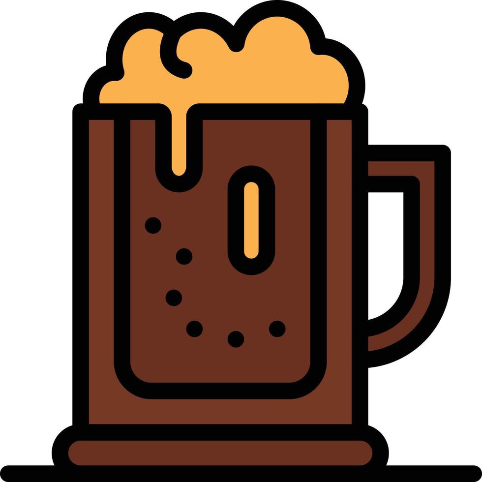 alcohol partij bier vieren drinken pot bedrijf logo sjabloon vlak kleur vector