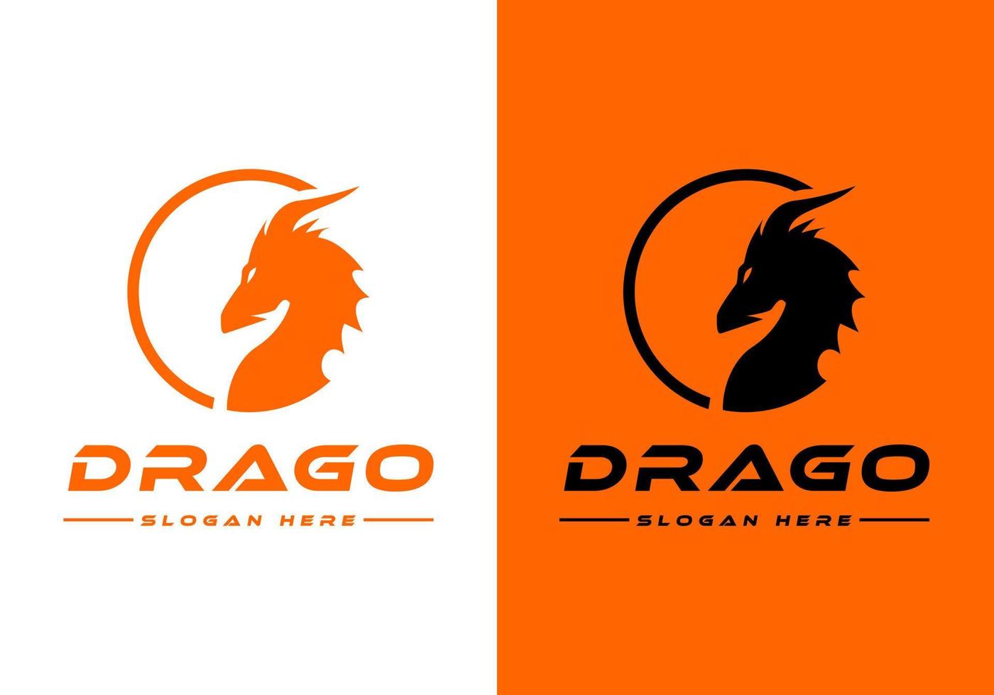 draak illustratie logo, geschikt voor spel sport. vector