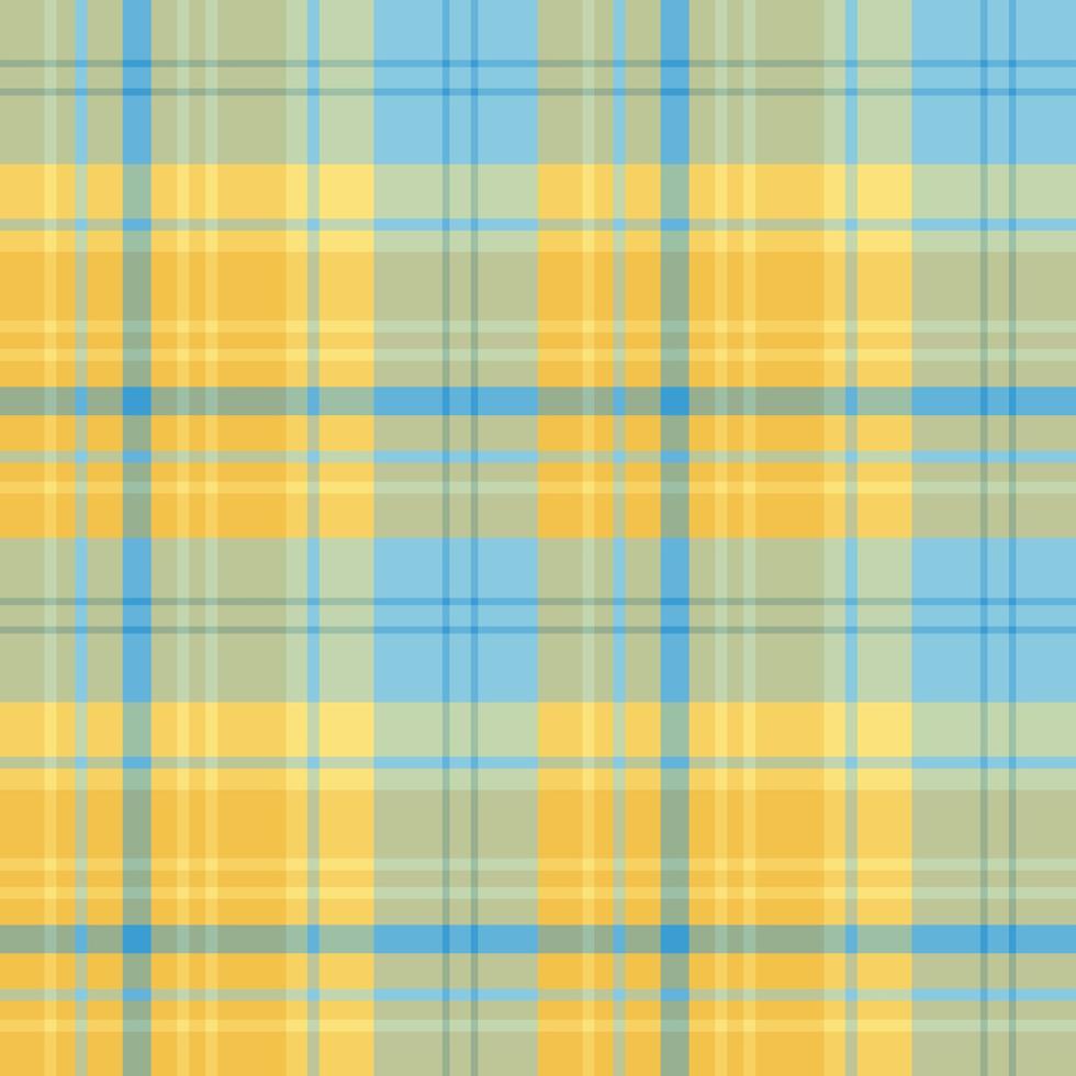 naadloos patroon in geel en blauw kleuren voor plaid, kleding stof, textiel, kleren, tafelkleed en andere dingen. vector afbeelding.