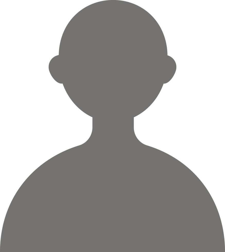 avatar gebruiker eenvoudig vlak kleur icoon vector icoon banier sjabloon