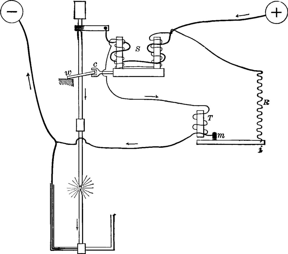 gedetailleerd boog lamp, wijnoogst illustratie. vector