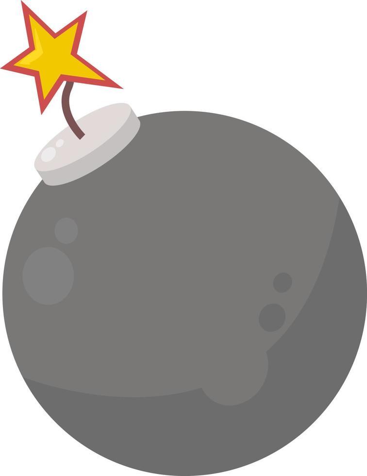 grijs granaat, illustratie, vector Aan wit achtergrond