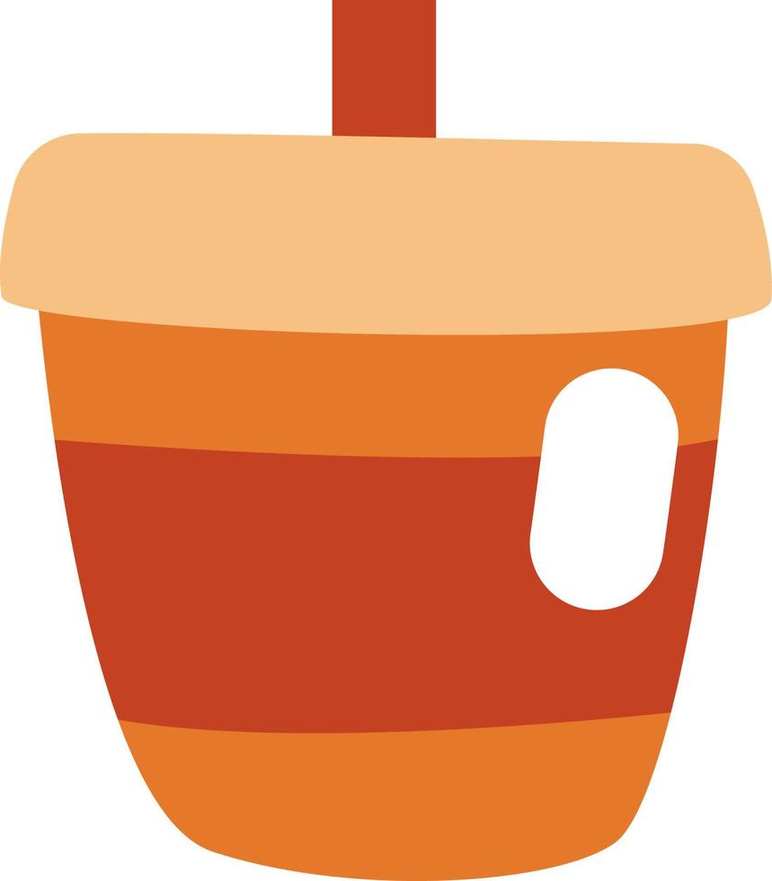straat voedsel koffie, illustratie, vector Aan een wit achtergrond.
