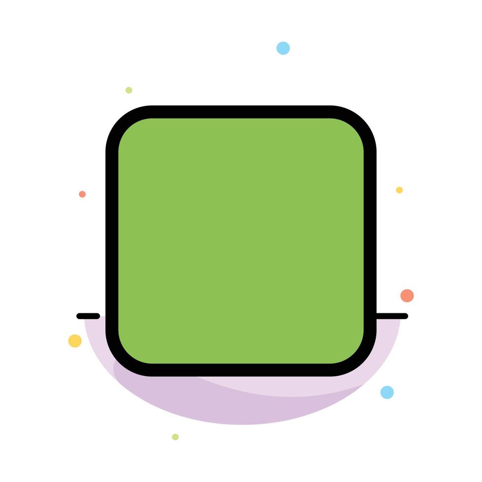 doos checkbox niet aangevinkt abstract vlak kleur icoon sjabloon vector