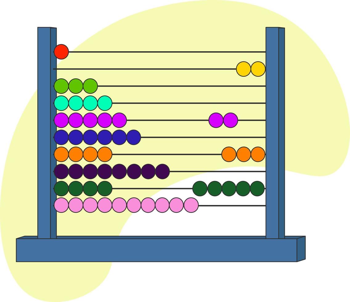 blauw telraam, illustratie, vector Aan wit achtergrond.