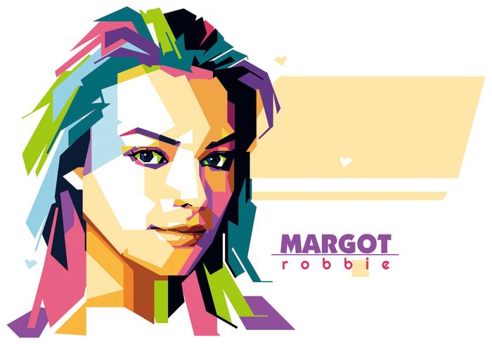 Margot robbie - hollywood leven - wpap vector