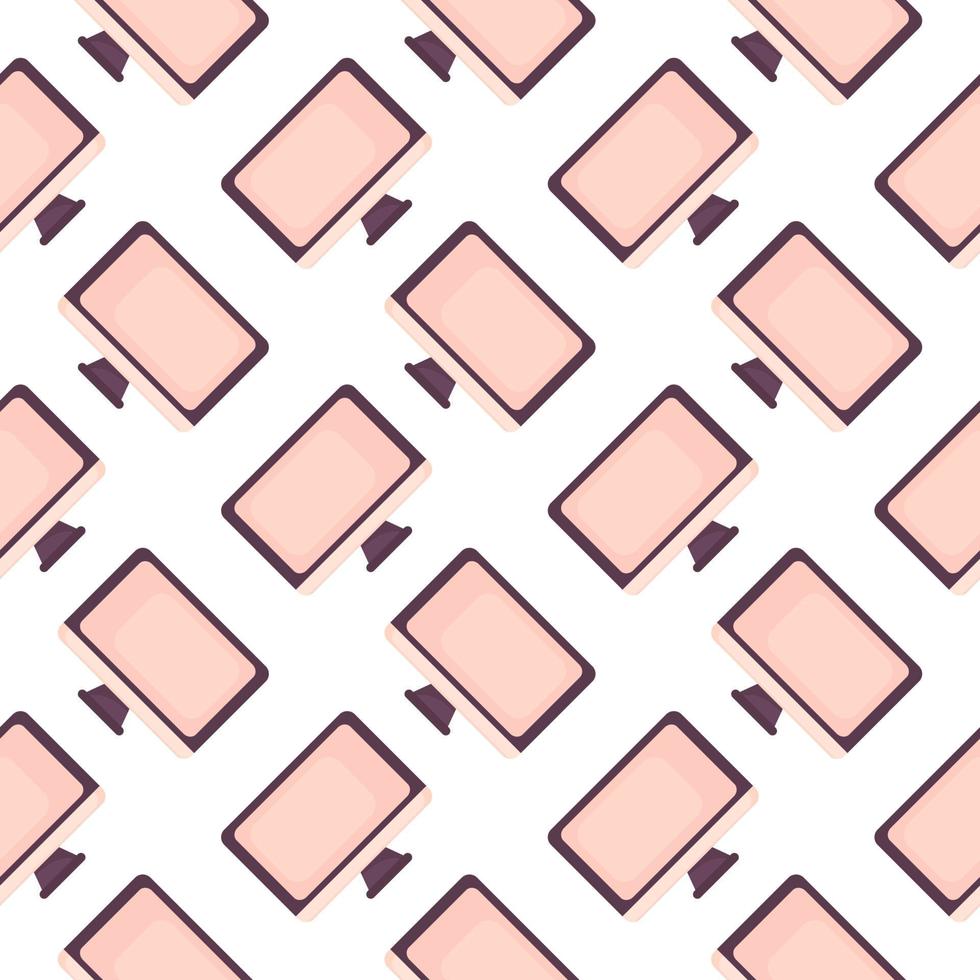 roze toezicht houden op ,naadloos patroon Aan wit achtergrond. vector