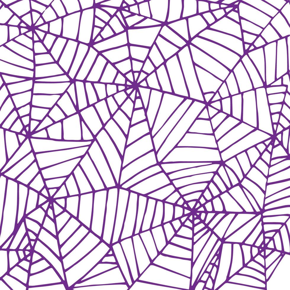 halloween spin web behang, hand- getrokken, achtergrond, afdrukken, kunst. vector