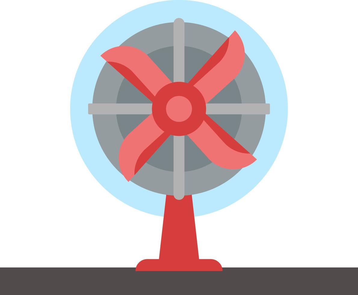 klein fan, illustratie, vector Aan wit achtergrond.