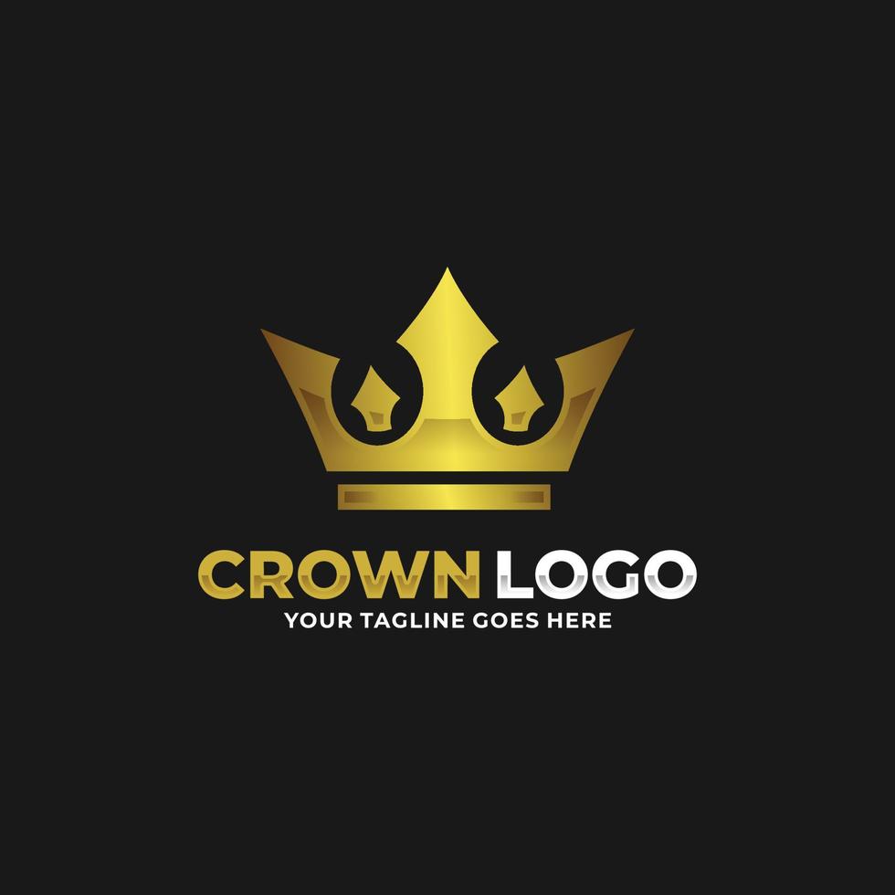 kroon logo ontwerp vector illustratie