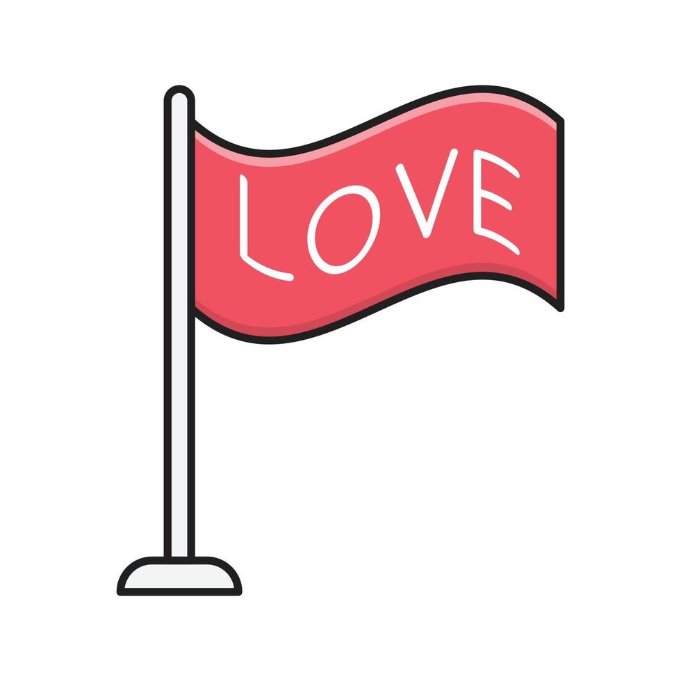 liefde vlag vector illustratie Aan een achtergrond.premium kwaliteit symbolen.vector pictogrammen voor concept en grafisch ontwerp.