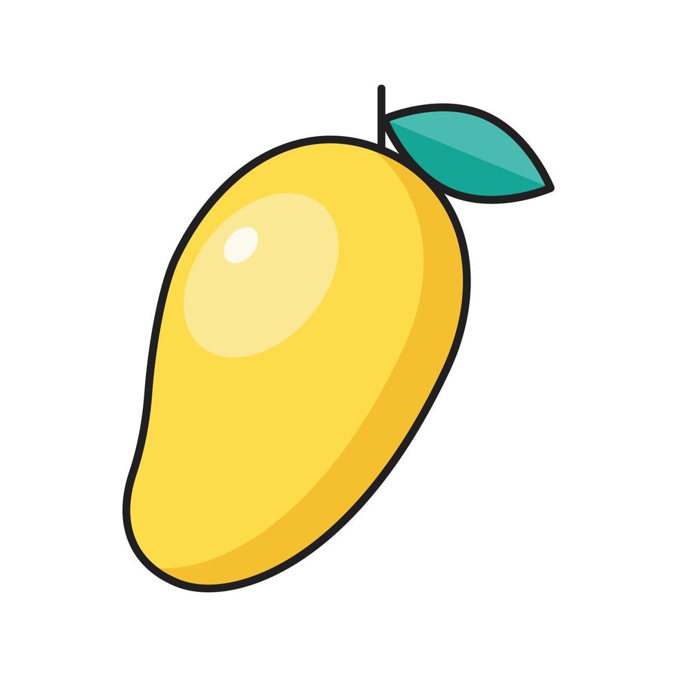 mango vectorillustratie op een background.premium kwaliteit symbolen.vector iconen voor concept en grafisch ontwerp. vector