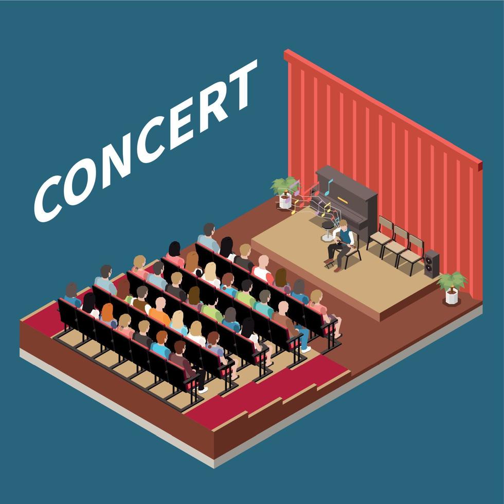 kunst school- concert vector