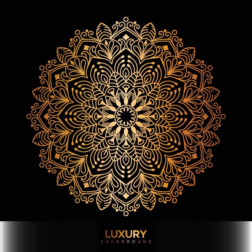 luxe mandala achtergrond, decoratief achtergrond met een elegant mandala ontwerp vector