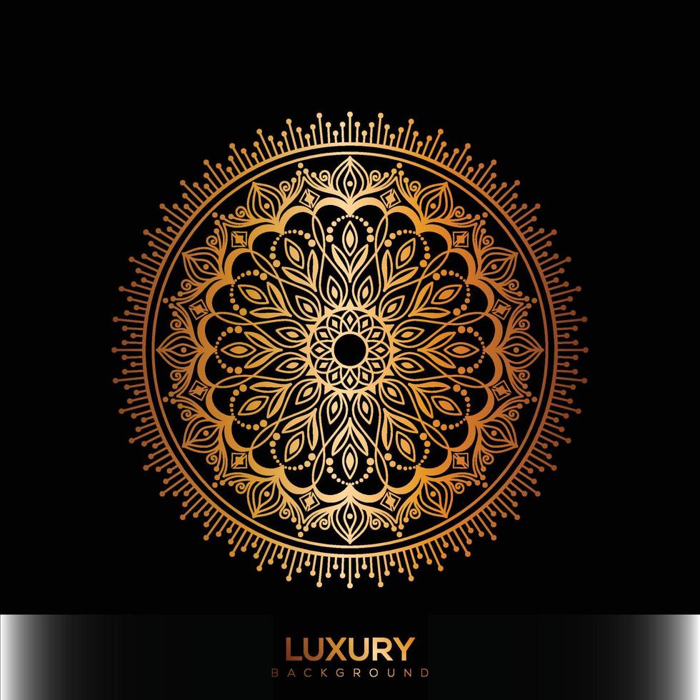 luxe mandala achtergrond, decoratief achtergrond met een elegant mandala ontwerp vector