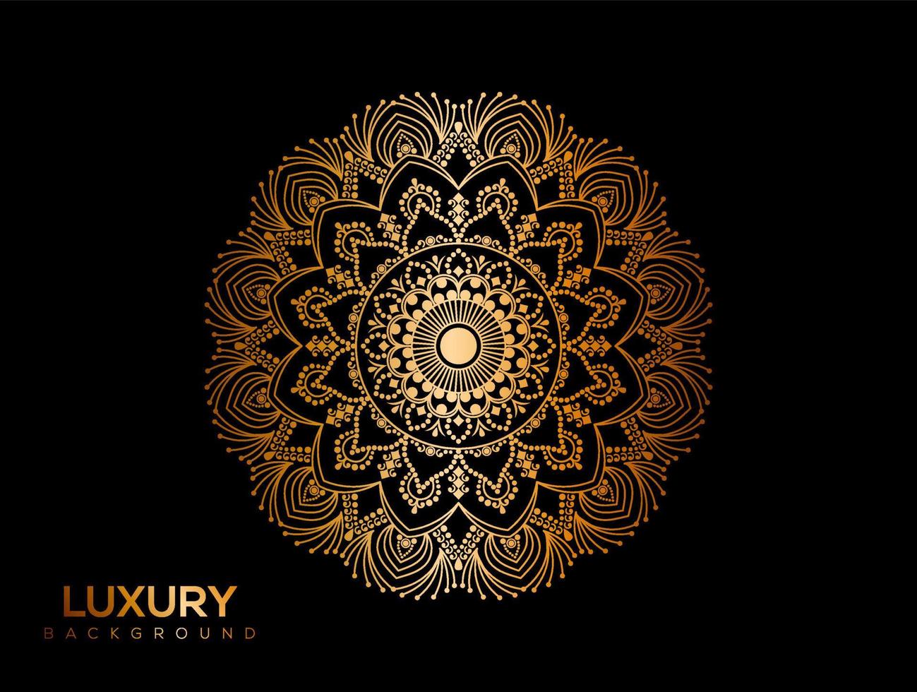 luxe mandala achtergrond, decoratief achtergrond met een elegant mandala ontwerp vector