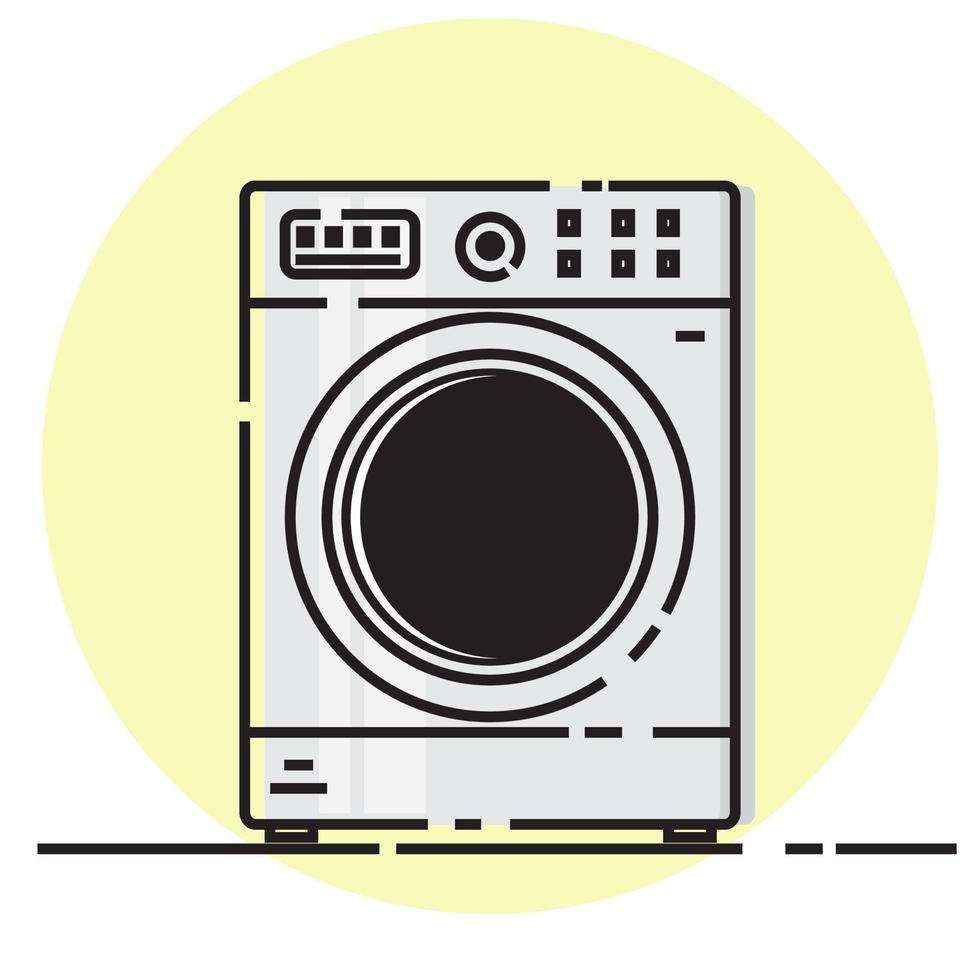 het wassen machine vector ontwerp, illustrator eps