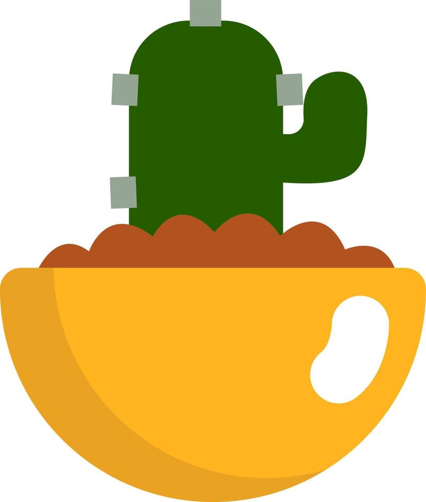 weerlegging cactus, illustratie, vector Aan een wit achtergrond.