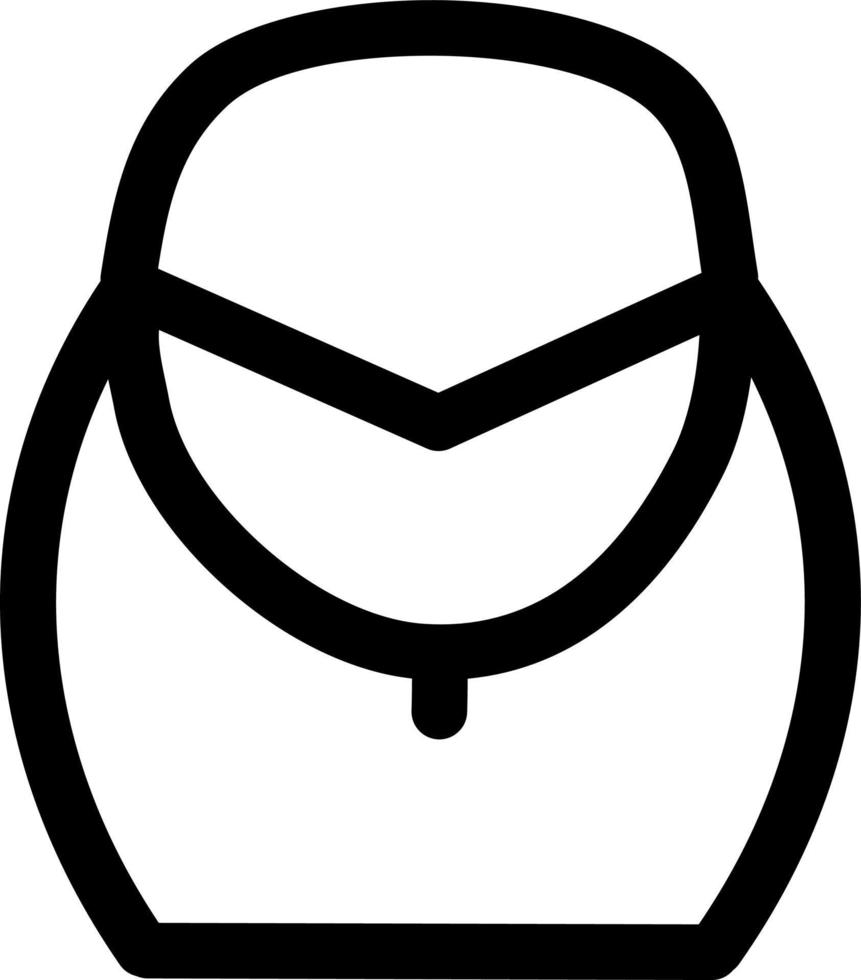 modern klein handtas, icoon illustratie, vector Aan wit achtergrond