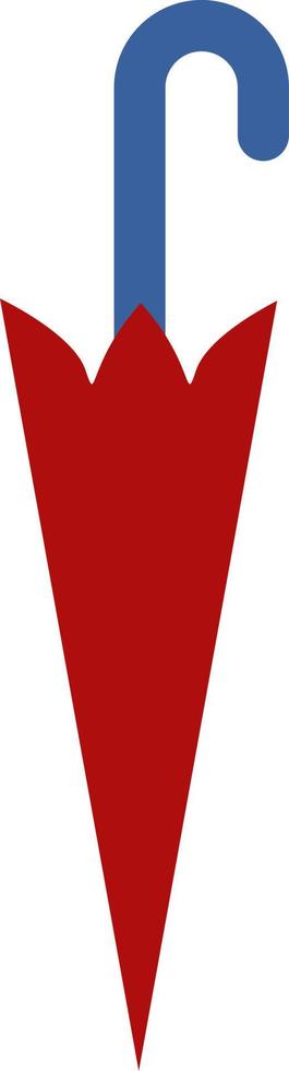 rood paraplu, icoon illustratie, vector Aan wit achtergrond