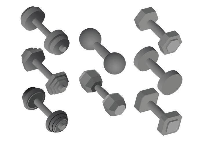 Dumbell Vector Pictogrammen