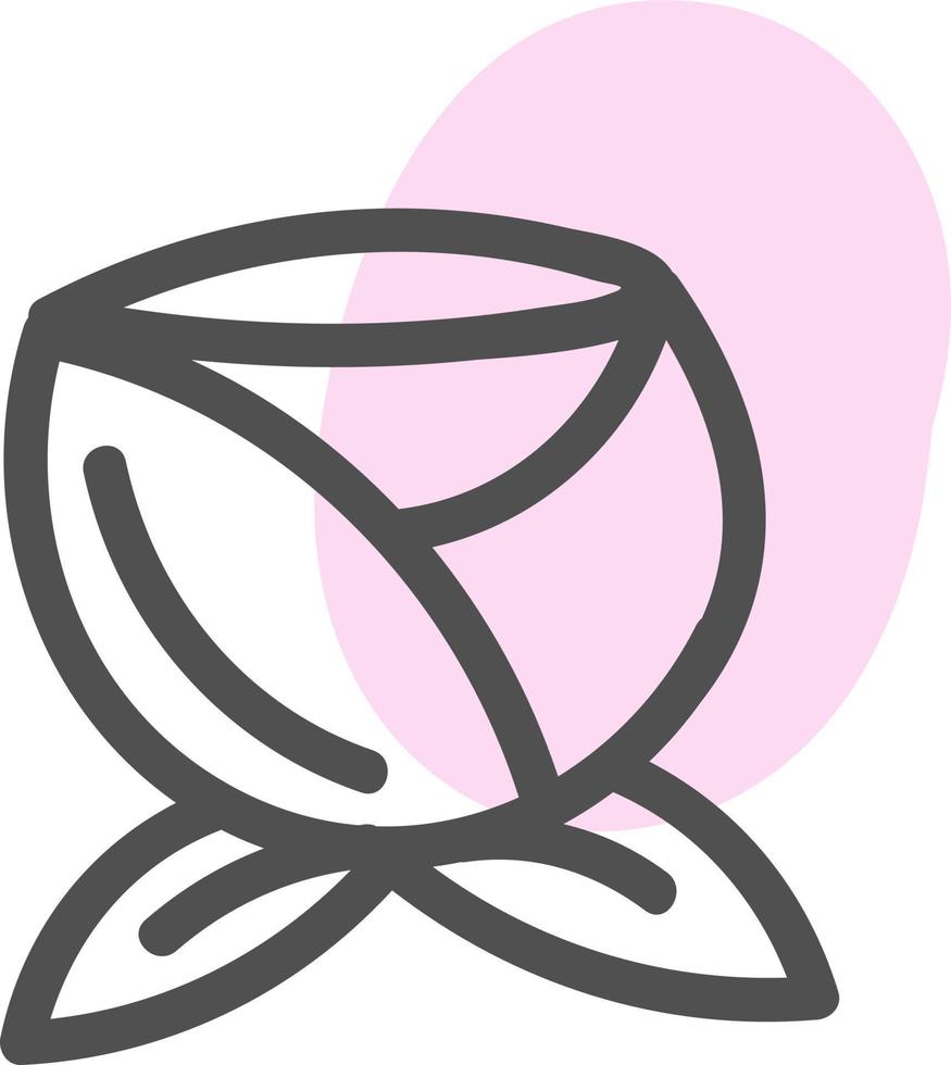 roze bolvormig bloem, illustratie, vector Aan wit achtergrond.